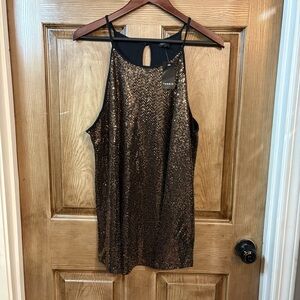 Torrid tank top NWT copper shimmer size 2